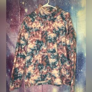 Eddie Bauer fleece tie dye pullover 🛍